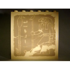 Part 59349pb003 Tan Panel 1 x 6 x 5 with Hieroglyphs, Horus, and Snake Pattern (Sticker) - Set 7621 